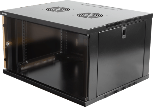 Deltaco Seinäkaappi 19" 6u