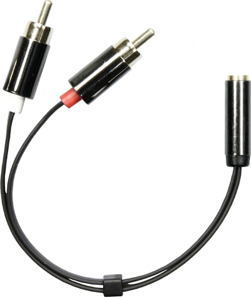 Deltaco Adapter 0.1m. 3,5mm Rca