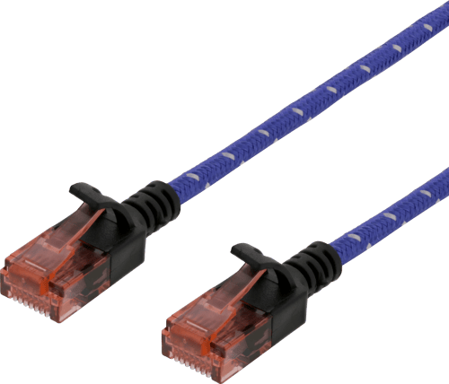 Deltaco Patchkabel Rj-45 Cat 6a 2m. Blå billede