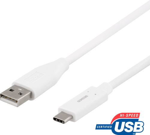 Deltaco Usb Cable 0.25m Usb-c Usb-c Valkoinen
