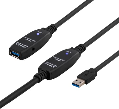 Deltaco Usb3-1008 15m Usb-a Usb-a Musta