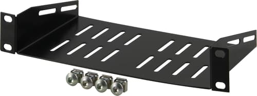"Deltaco 10"" Shelf 1u Black"