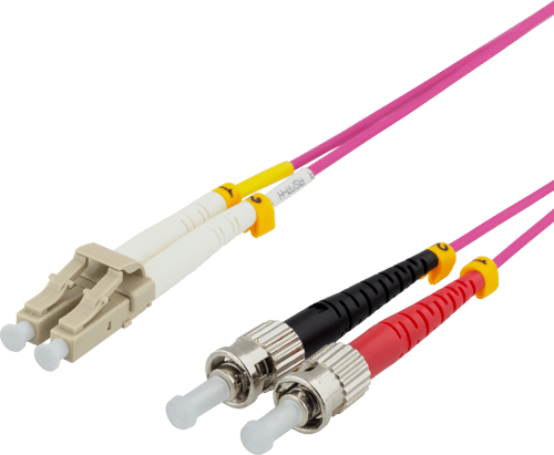 Deltaco Patchkabel 1m. 2 X Lc 2 X St Om4 billede