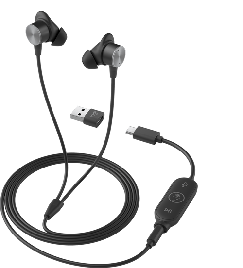 Logitech Zone Wired Earbuds Usb-c Microsoft Teams Grafit