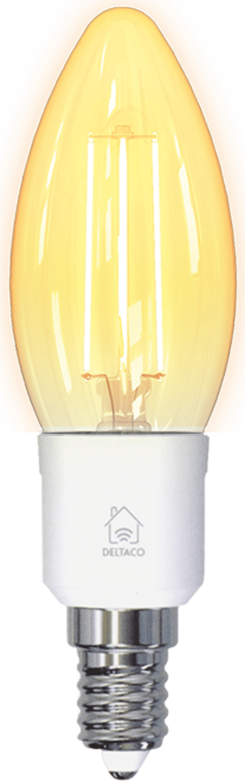 Deltaco Smart H Led Filament Lamp E14 Wifi 2.4ghz 4.5w 400lm Dim