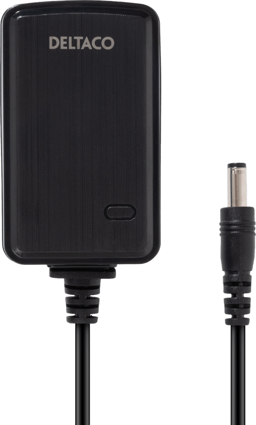 Deltaco Strømforsyning 12v Dc/2a, Svart 1.5m 24w Svart