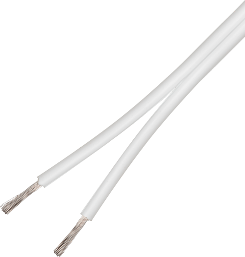 Deltaco Speaker Cable 2x1.5 100m White 100m billede