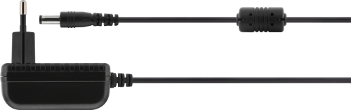 Deltaco Strømforsyning, 100-240v Ac 50/60hz Til 12v Dc, 1a, 1,5m 1.5m 12w Sort billede
