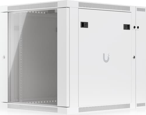 Ubiquiti 19 tommer Rack Cabinet 12 U 70 Cm Med Glasdør Og Svingbar Bagdør