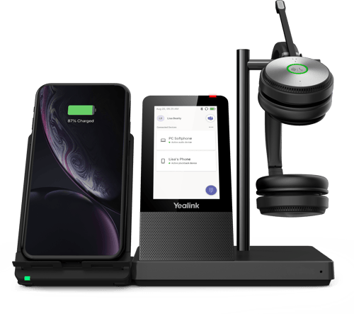 Yealink Wh66 Dual Workstation Dect Trådlöst Headset Edition Usb-a Ce, Fc, Ic Svart