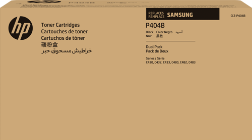 Hp Samsung Toner Sort Clt-p404b 1.5k 2-pack billede