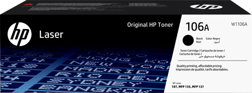 Hp Värikasetti Musta 106a 1k