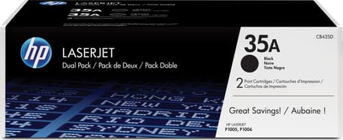 Hp Toner Sort 1.5k - Cb435ad 2-pack billede