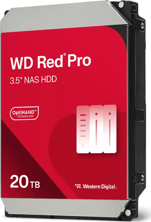 WD Red Pro WD202KFGX - Harddisk - Enterprise - 20 TB - intern - 3.5 - SATA 6Gb/s - 7200 rpm - buffer: 512 MB