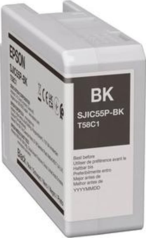 Epson Sort Blæk Sjic55(bk) Til Cw-d6000/d6500