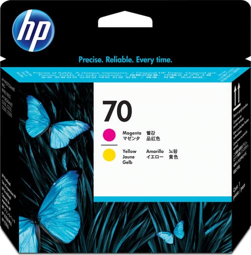 Hp Printerhoved No.70 Magenta & Gul - Dj Z2100 billede