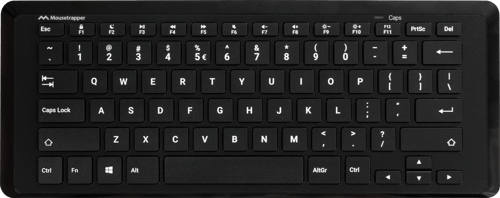 Mousetrapper Type Mini - Tastatur - Nordisk - Sort