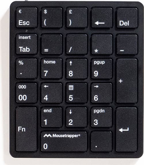 Mousetrapper NumPad Tastatur Trådløs