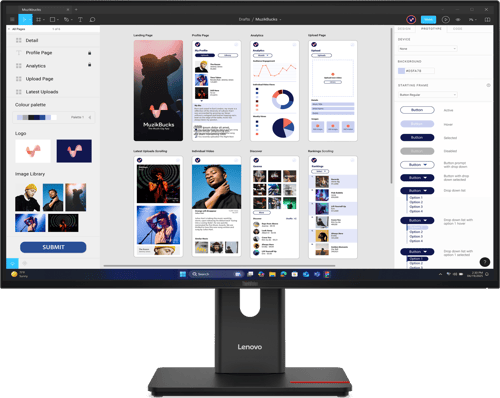 Lenovo Thinkvision T32ud-40 31.5"" 3840 × 2160pixels Ips 16:9 60hz