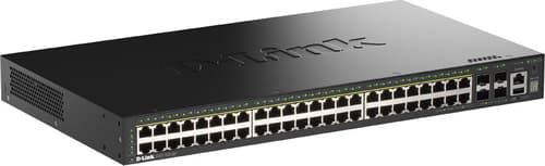 D-link Dgs-1530-52p/e Netværksswitch Administreret L2 Gigabit Ethernet (10/100/1000) Strøm Over Ethernet (poe) Sort
