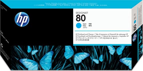 Hp Printhead No.80 Cyan Dj 1050c/1055cm billede