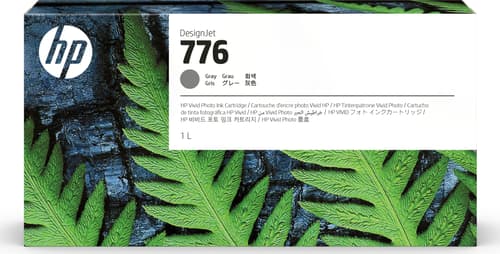 Hp 776 Blækpatron, 1 Liter, Grå – Designjet Z9+ Pro