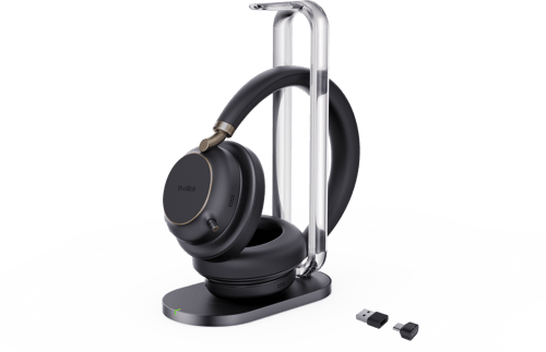 Yealink Bh76 Plus With Charging Stand - (fyndvara Klass 2) Usb-a, Usb-c Microsoft Teams Svart