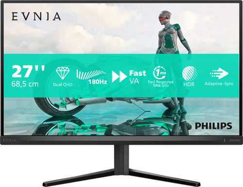 Philips Evnia 27m2n3500nl - (fyndvara Klass 2) 27"" 2560 × 1440pixels Fast Va 16:9 180hz