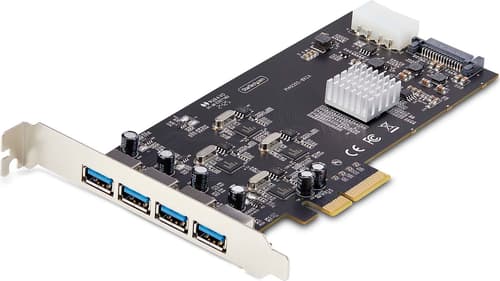 StarTech.com 4-Port USB-A PCIe Card, USB 3.2 5Gbps, 4x USB Controllers USB-adapter PCI Express 2.0 x4 5Gbps