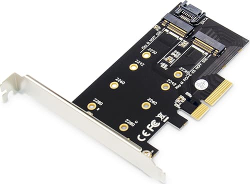 Digitus 2-port M.2 Nvme Pcie X4 Add-on Card billede