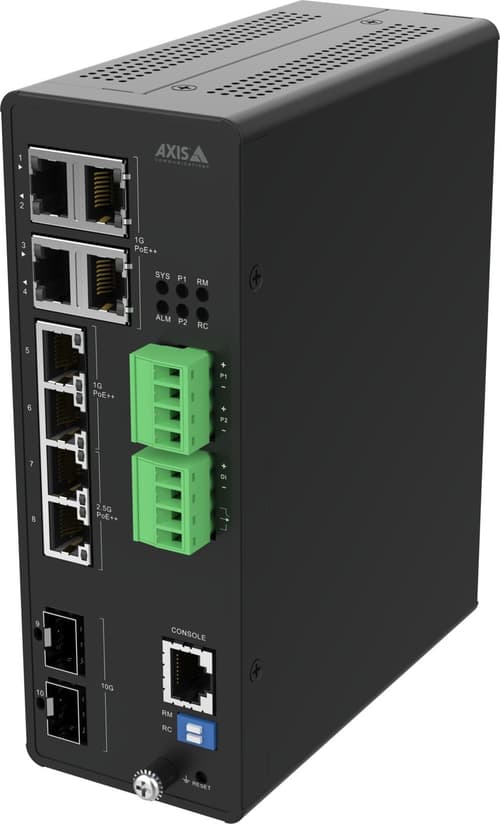 Axis 02621-001 Netværksswitch Administreret 10g Ethernet (100/1000/10000) Strøm Over Ethernet (poe) Sort