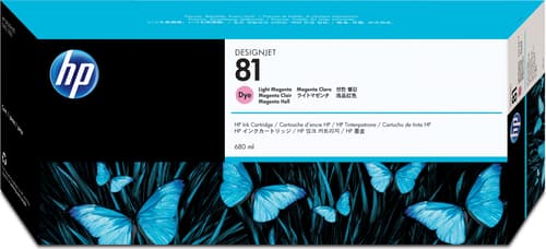 Hp Blæk Ljus Magenta No.81 Dj 5000/5500