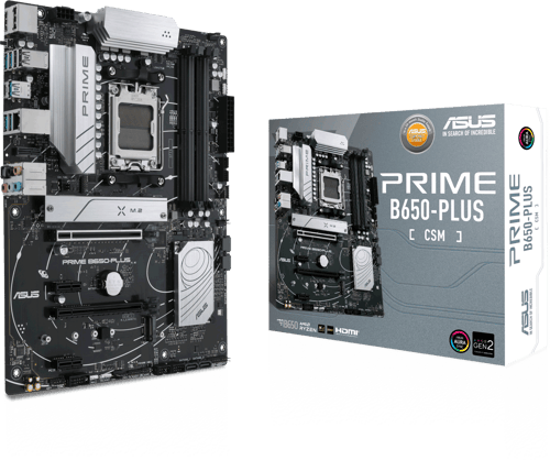 ASUS PRIME B650-PLUS-CSM Moderkort - AMD B650 - AMD AM5 - DDR5 RAM - ATX