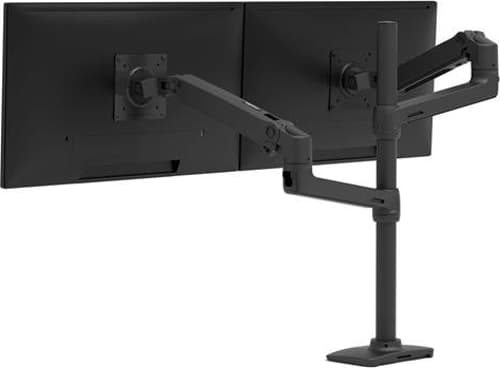 Ergotron Lx Series Lx Dual Stacking Arm, Tall Pole, Matte Black 101,6 Cm (40") Vastaanotto Musta