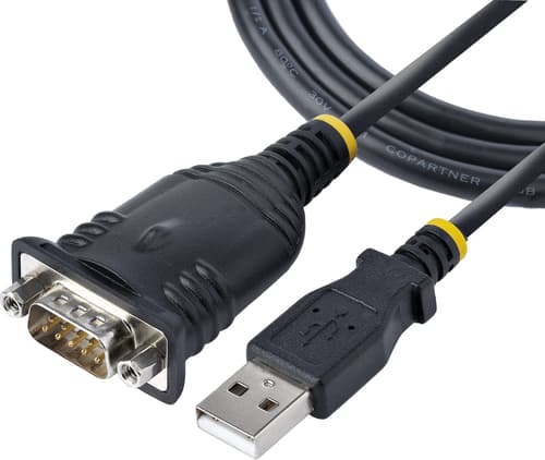 Startech Startech.com 1p3fp-usb-serial Kabel Kønsskifter Db-9 Usb Type-a Sort Db9 Usb-a