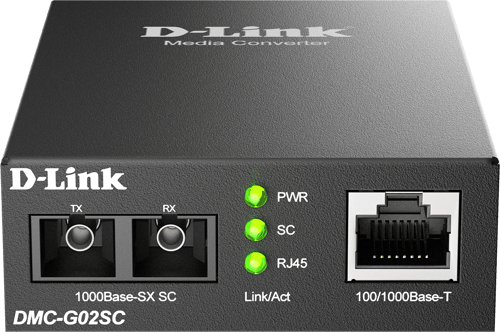 D-link Dmc-g02sc/b Netværksomformer Til Medie 1000 Mbit/s Multitilstand billede
