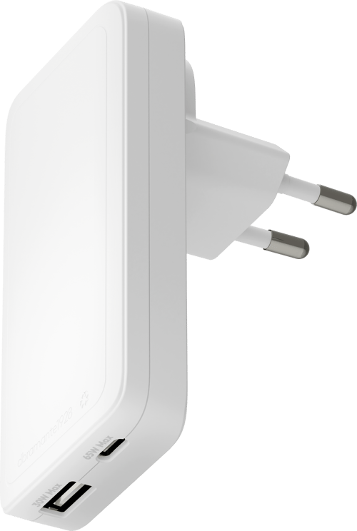 Dbramante1928 Re-charge Pro Eu Slim Charger 65w+30w Valkoinen