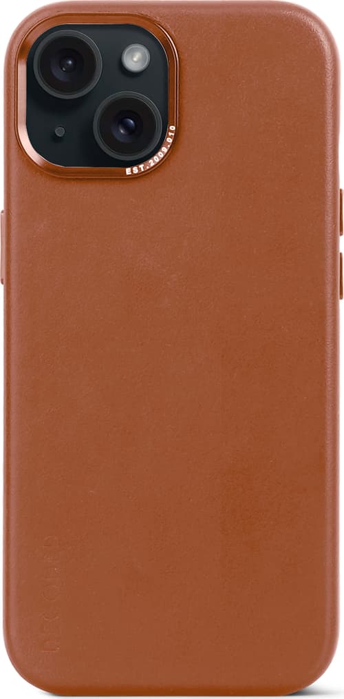Decoded Leather Backcover Iphone 13, Iphone 14, Iphone 15 Brun