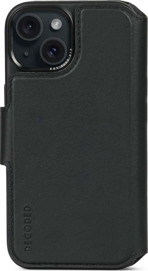 Decoded Leather Detachable Wallet Iphone 13, Iphone 14, Iphone 15 Svart