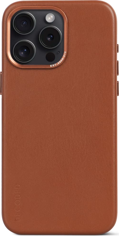 Decoded Leather Backcover Iphone 15 Pro Max Brun