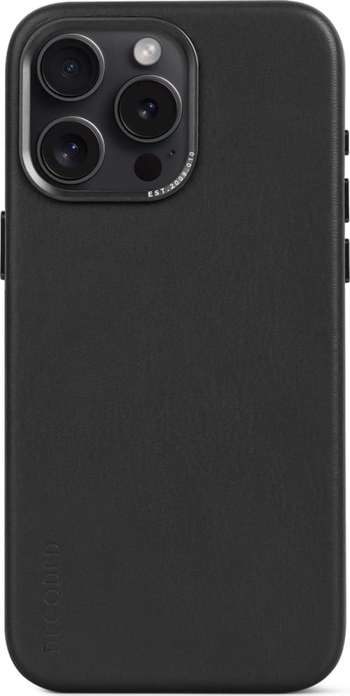 Decoded Leather Backcover Iphone 15 Pro Max Sort