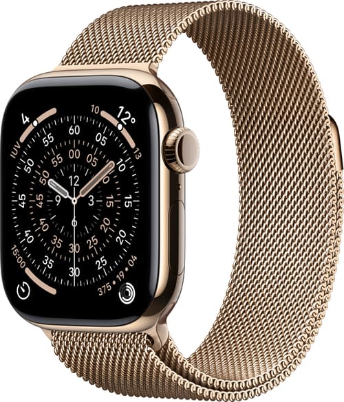 Apple Watch Series 11 Gps + Cellular 42mm Gold Titanium Case With Gold Milanese Loop billede