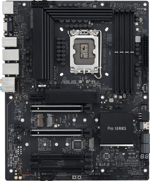 Asus Pro Ws W680-ace Ipmi Lga 1700 Atx Bundkort billede
