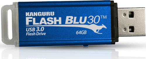 Kanguru Flashblu30 16gb - Usb 3.0 W/wp 16gb Usb-a Blå billede