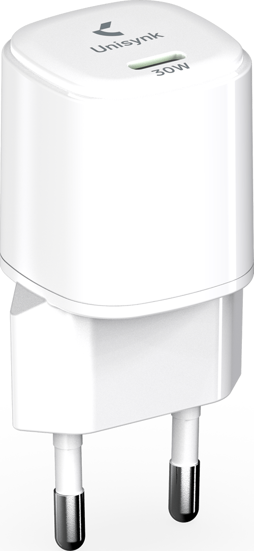 Unisynk USB-C Compact Wall Charger 30W - White