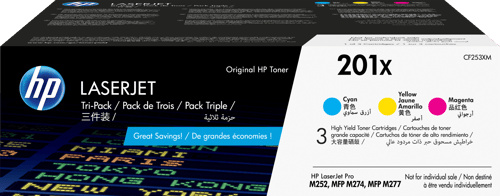 Hp Värikasetti Kit (cyan/magenta/yellow) 201x