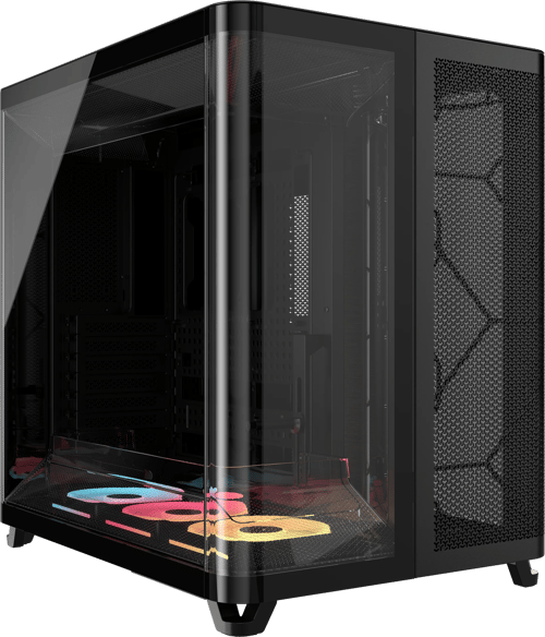 Corsair Air 5400 Lx-r Rgb Icue Link 3x Chamber Midi Tower Svart
