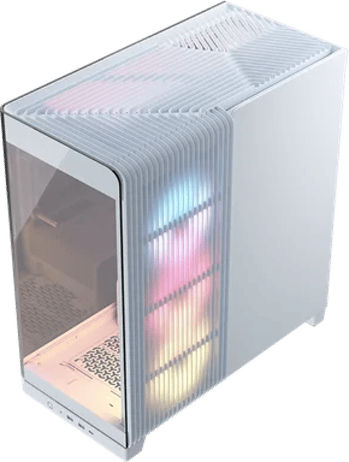 Corsair Frame 4500x Rs-r Argb Icue Panoramic Midi Tower Hvid billede