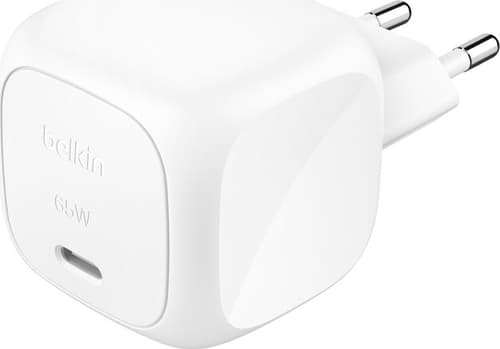 Belkin BoostCharge power adapter - compact - 24 pin USB-C - 65 Watt