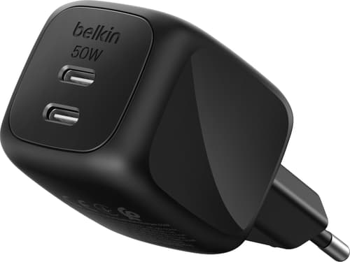 Belkin BoostCharge Pro power adapter - GaN - 2 x USB-C - 50 Watt